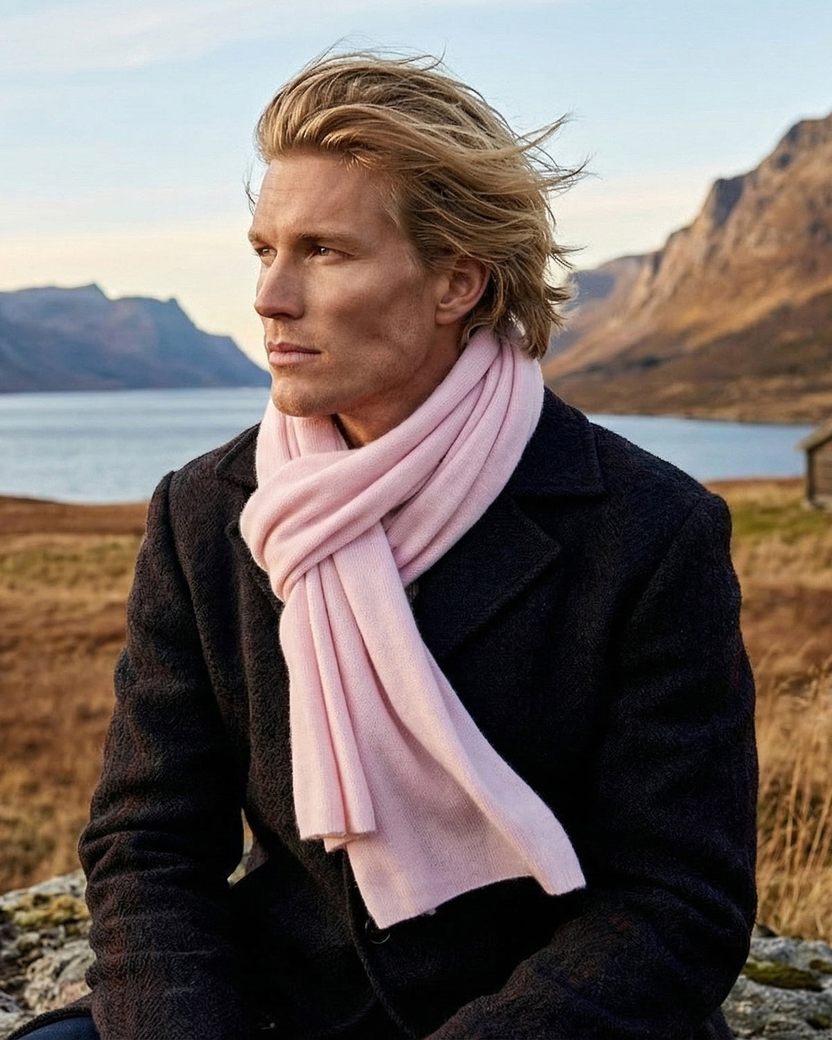 Herren Kaschmirschal LONDON SALE